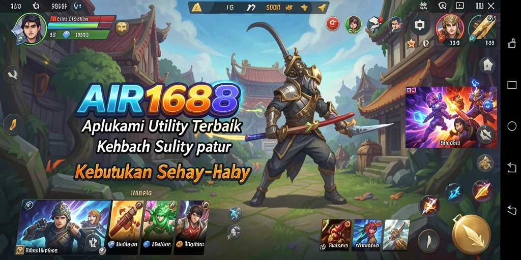 Tampilan antarmuka AIR168 yang intuitif dan modern.