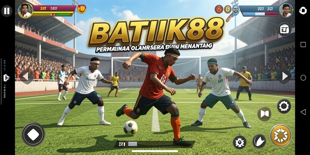 Tampilan gameplay menegangkan di aplikasi BATIK88.