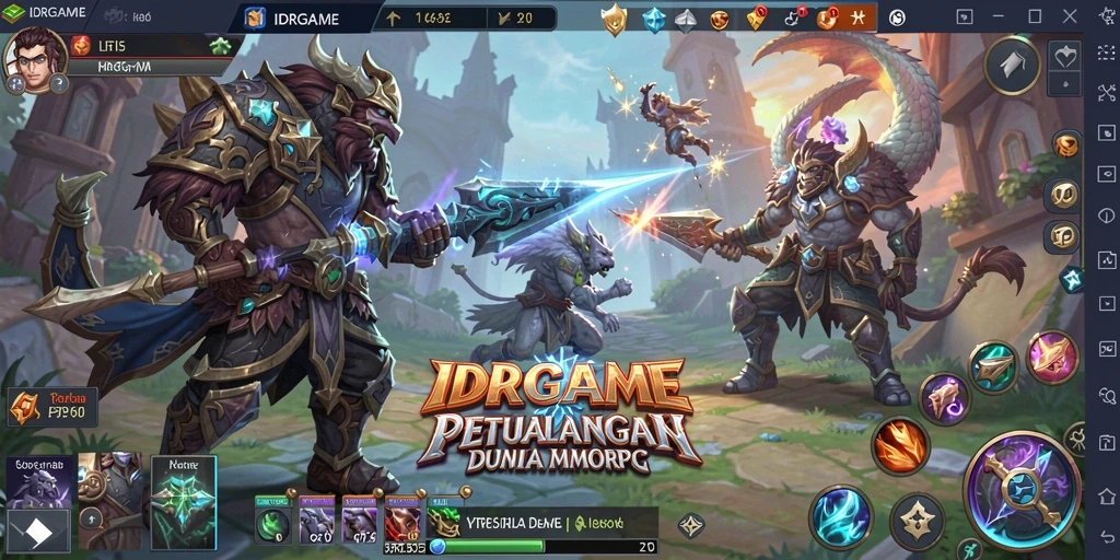 Screenshot menunjukkan permainan kolaboratif yang seru dalam IDRGAME.