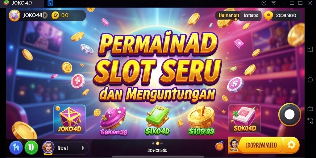 Screenshot JOKO4D menampilkan gameplay menarik dengan tema slot yang beragam.