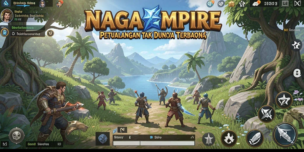 Tangkapan layar menampilkan aksi seru dalam dunia <strong>NAGAEMPIRE</strong> yang luas.