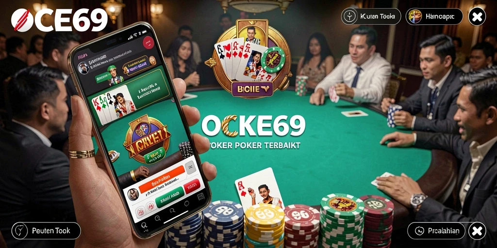 Tangkapan layar OCE69 menampilkan gameplay Poker yang seru dan interaktif.