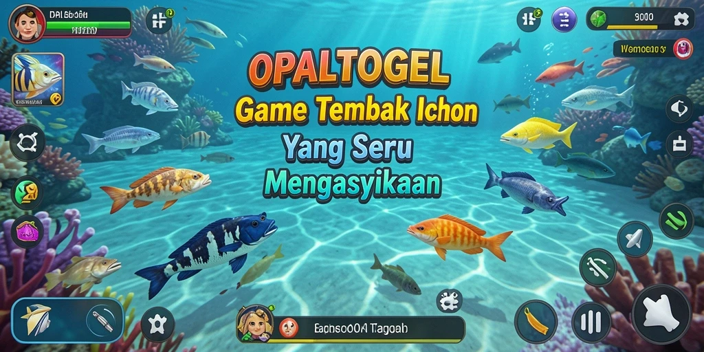 Tampilan gameplay menembak ikan yang seru di OPALTOGEL.