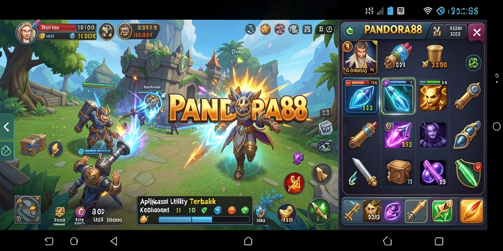 Tampilan antarmuka aplikasi PANDORA88 yang sederhana dan fungsional.