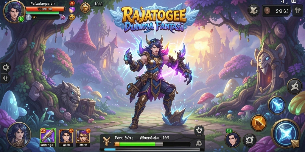 Tangkapan layar menampilkan pertempuran seru dalam RAJATOGEL.