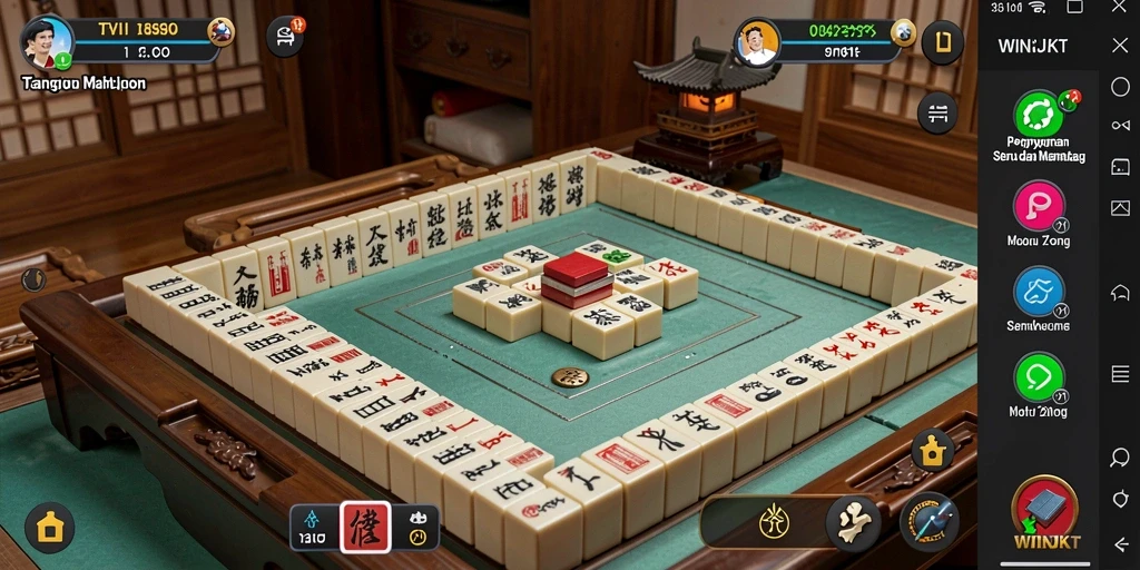 Tampilan gameplay Mahjong yang menarik dan menantang di WINJKT.